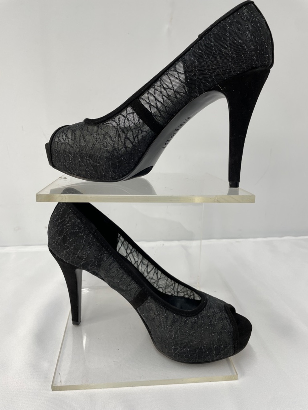 NINE WEST SPARKLE LACE PUMPS FTL-04-171